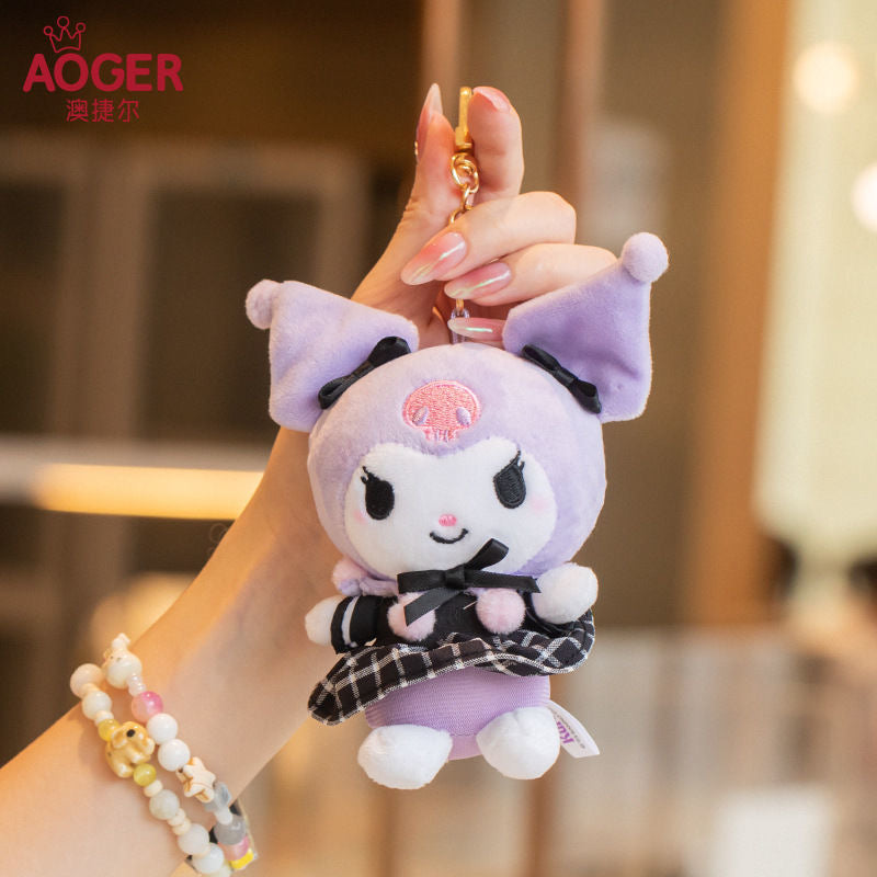 AOGER Sanrio Kuromi Original Plush Pendant Keyring