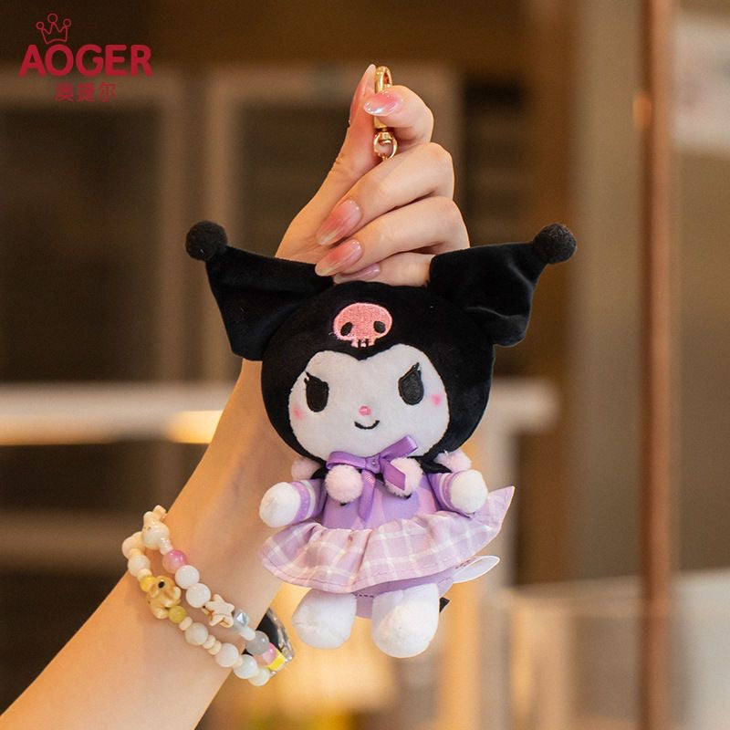 AOGER Sanrio Kuromi Original Plush Pendant Keyring