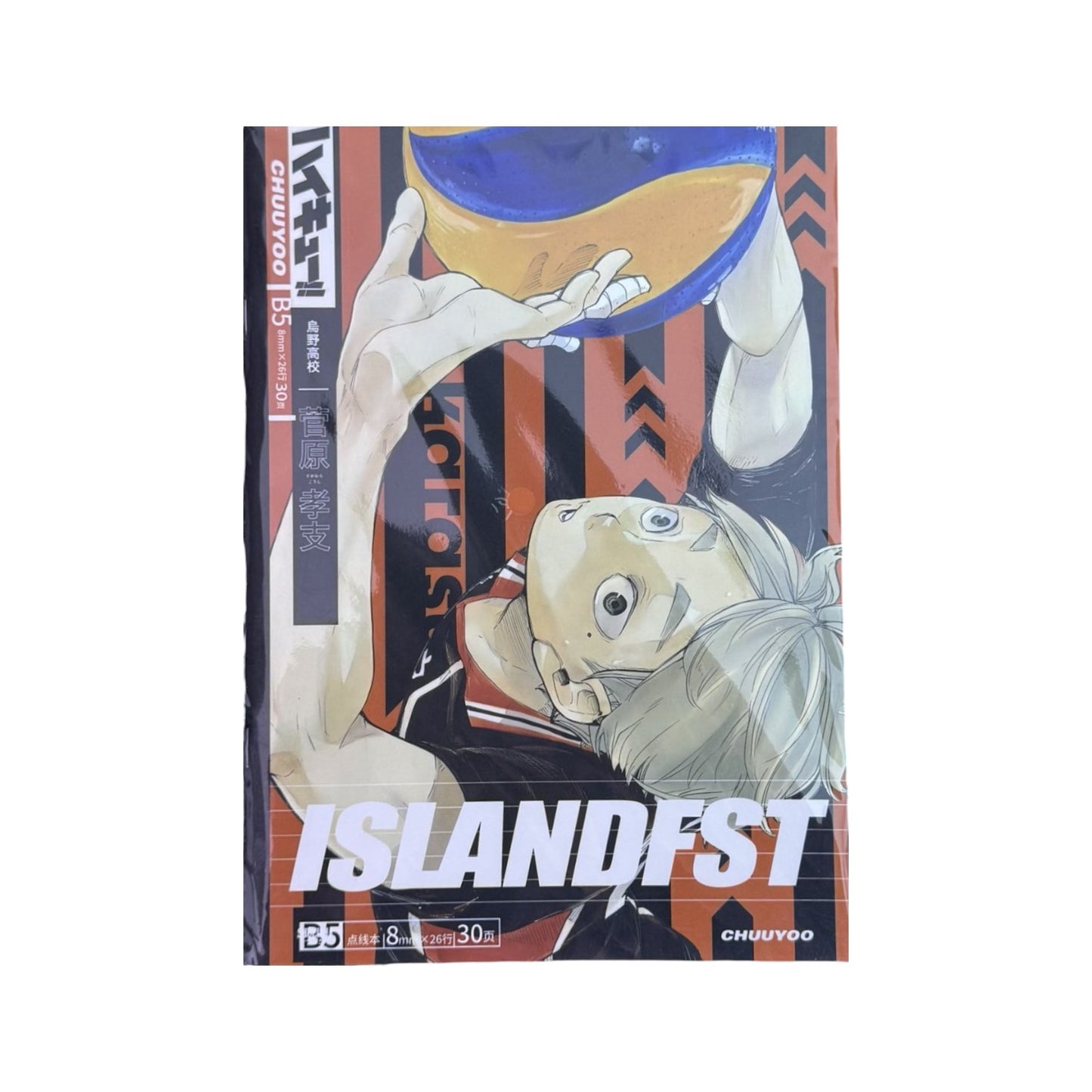 HAILYUU!! B5 Dot-Line Notebook – Anime Character Cover