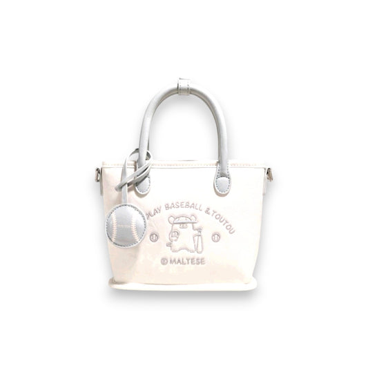 TOUTOU Maltese Baseball Series Hand Bag