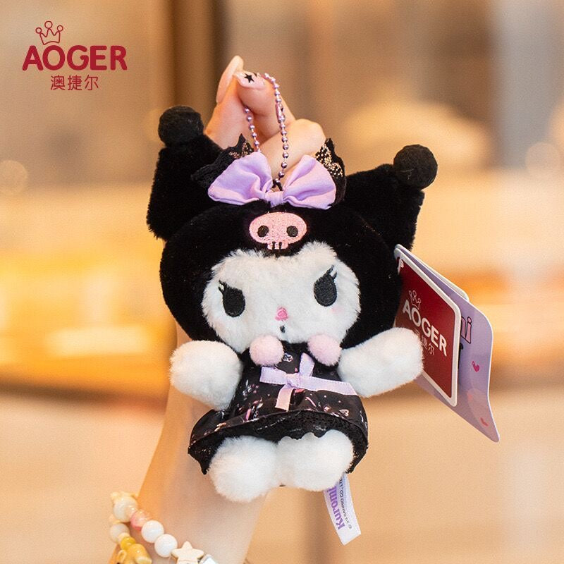 AOGER Sanrio Kuromi Original Plush Pendant Keyring