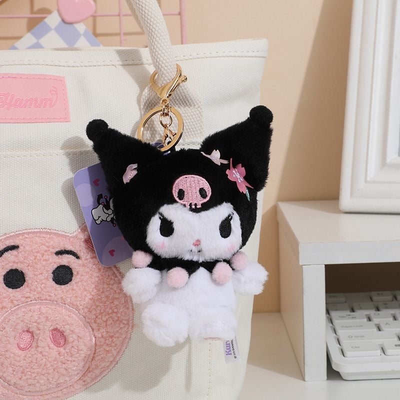 AOGER Sanrio Kuromi Original Plush Pendant Keyring