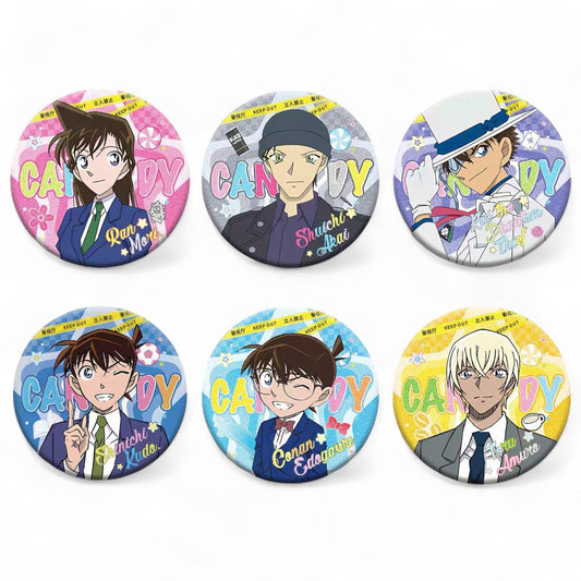 DETECTIVE CONAN Character Blind Bag Can Badge 75MM (Single)