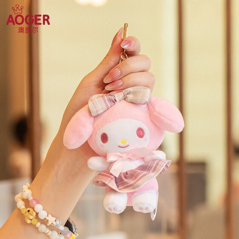AOGER Sanrio My Melody Original Plush Pendant Keyring