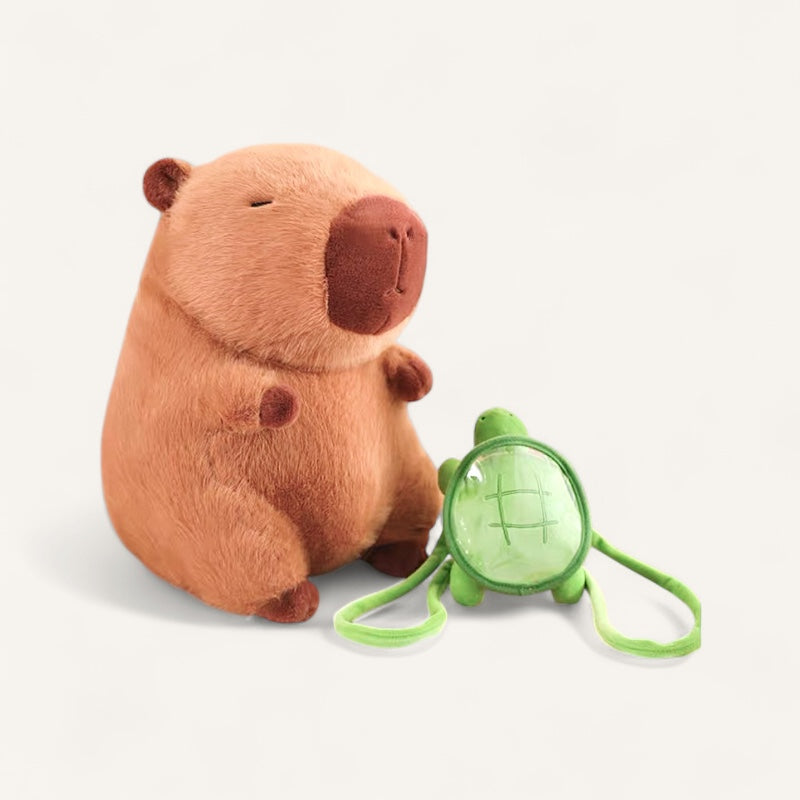 Capybara Original Plushie w/ Detachable Turtle Backpack 80cm