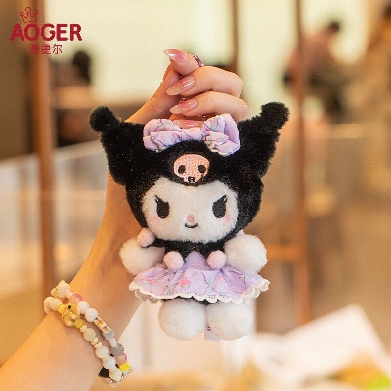AOGER Sanrio Kuromi Original Plush Pendant Keyring