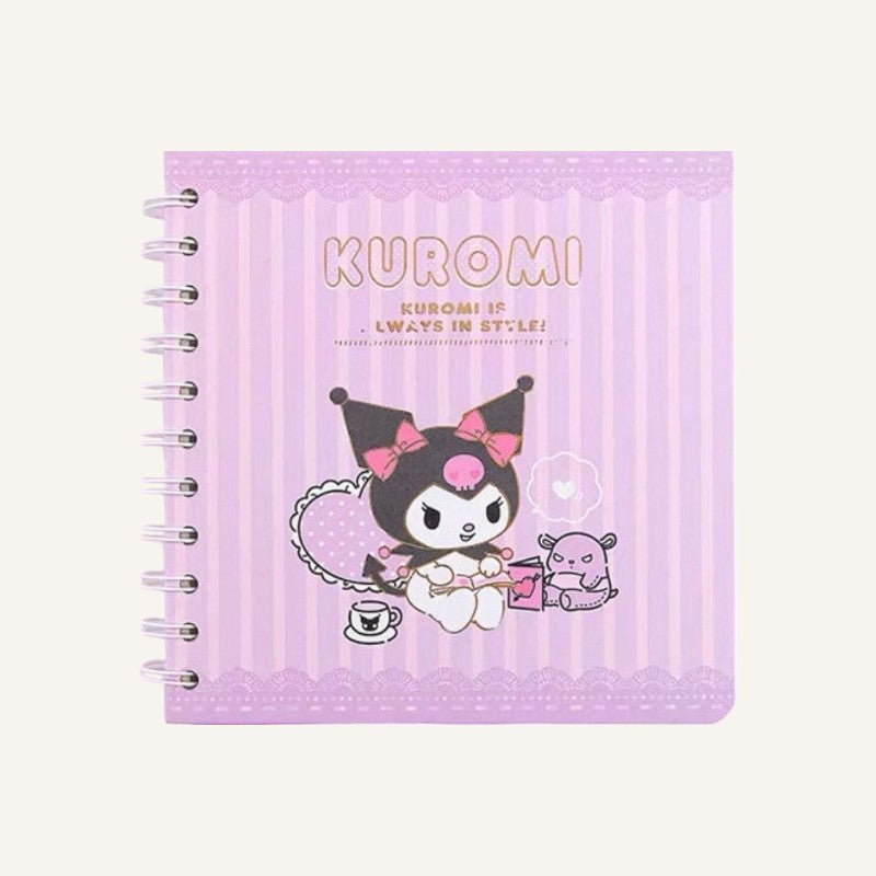 GB Sanrio Kuromi Hard Cover Spiral Binded Notebook 80pg