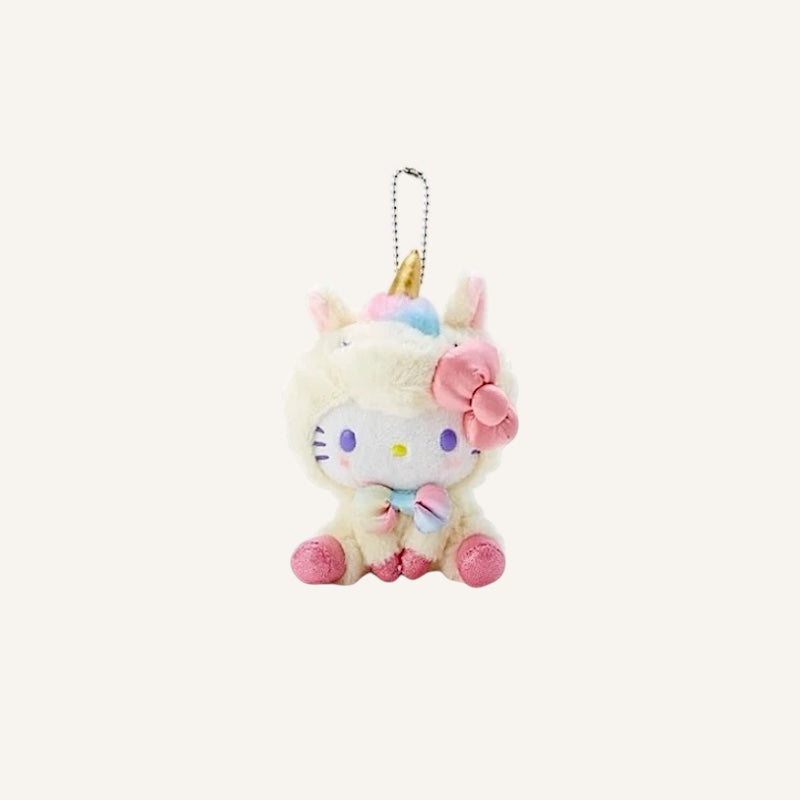 SANRIO Hello Kitty Unicorn Suprise Plush Pendant Keyring