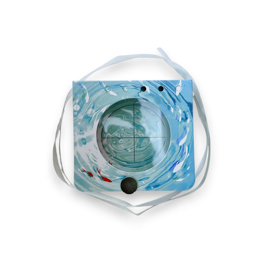 Silk Ribbon Can Badge Pouch (badge not included)