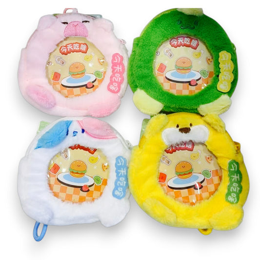 Shy Cutie Foodie Series Plush Can Badge Strap Clip