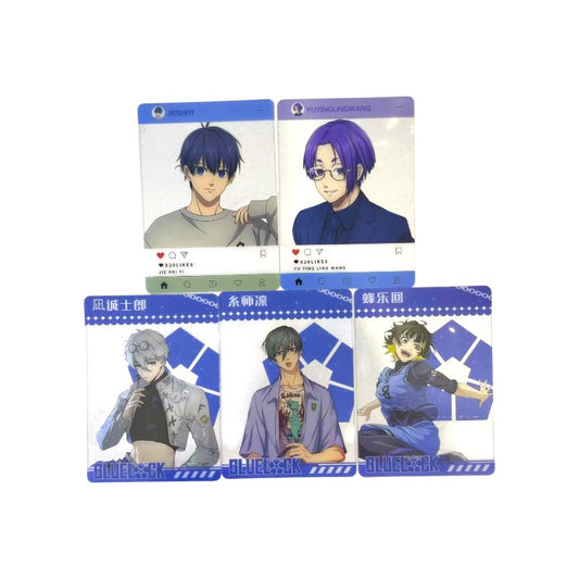 BLUE LOCK Collectable Character Polaroid-Style Transparent Card Blind Bag (5 Cards Pack)