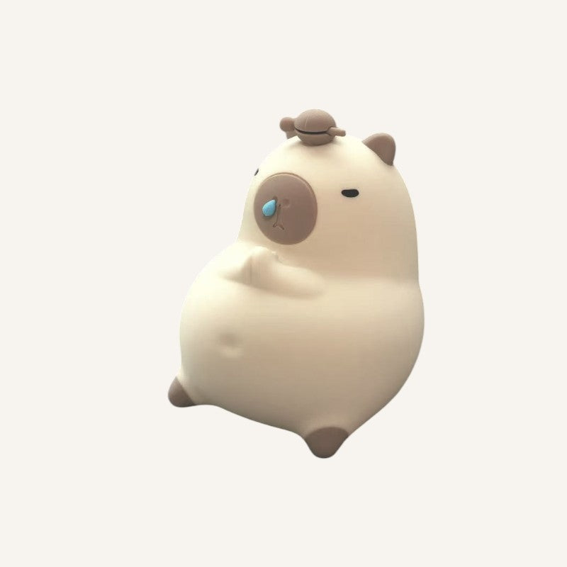 Sleeping Capybara Silicone Pat Night Light w/Cushion