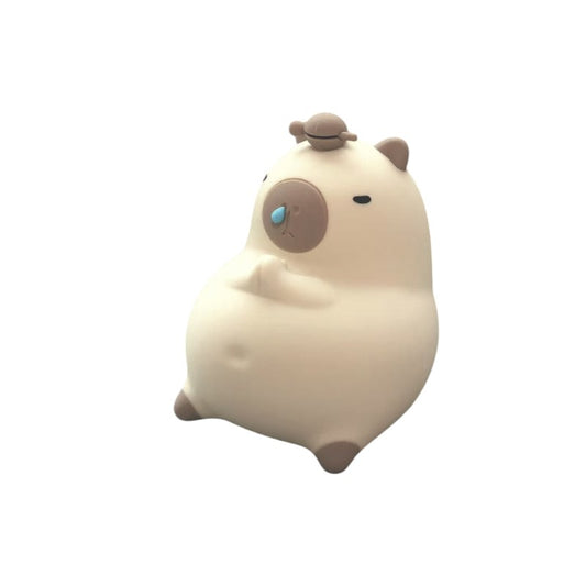 Sleeping Capybara Silicone Pat Night Light w/Cushion