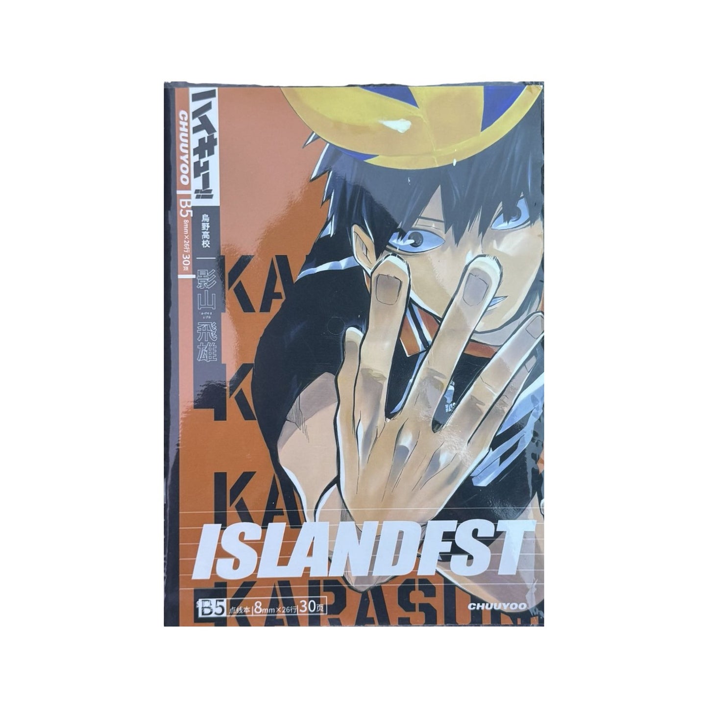 HAILYUU!! B5 Dot-Line Notebook – Anime Character Cover