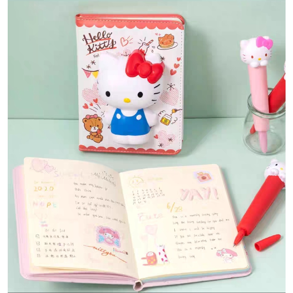 IIGEN Sanrio Hello Kitty Squishy Diary Book